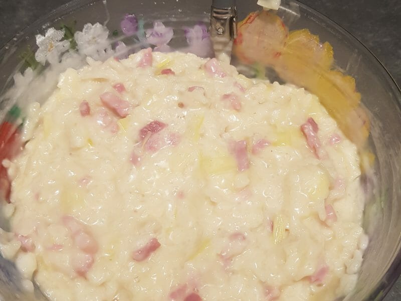 Cliquez pour zoomer ! Risotto poireaux et lardons Thermomix par carynou