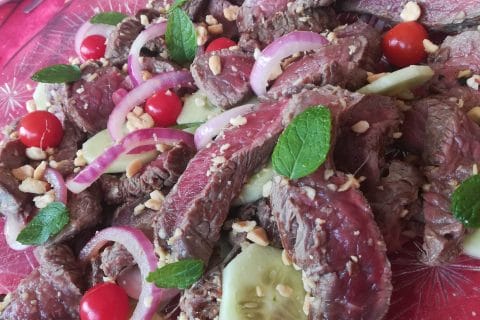 Cliquez pour zoomer ! Salade thaï au boeuf Thermomix par yoh31