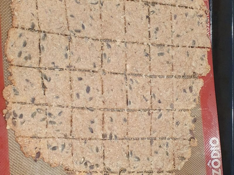 Cliquez pour zoomer ! Crackers salés à l’emmental et aux graines Thermomix par Cds51