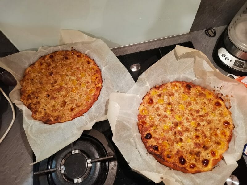 Cliquez pour zoomer ! Tarte briochée aux prunes avec streusel Thermomix par celine4949