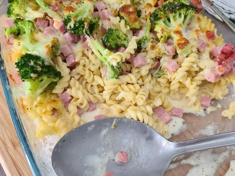 Cliquez pour zoomer ! Gratin de pâtes au brocoli Thermomix par Éloïse