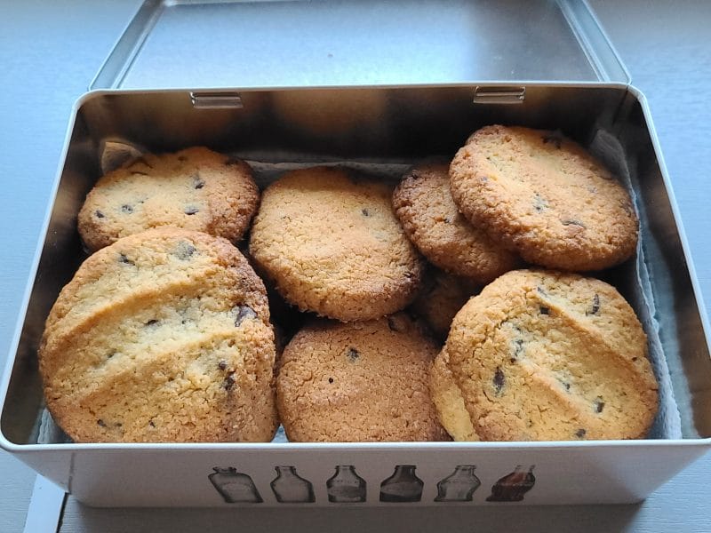 Cliquez pour zoomer ! Cookies à la noix de coco et pépites de chocolat Thermomix par Éloïse