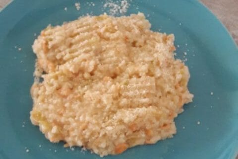 Cliquez pour zoomer ! Risotto poireaux et saumon fumé au Thermomix