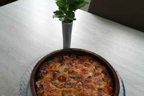 Cliquez pour zoomer ! Flognarde aux pommes (clafoutis aux pommes) au Thermomix