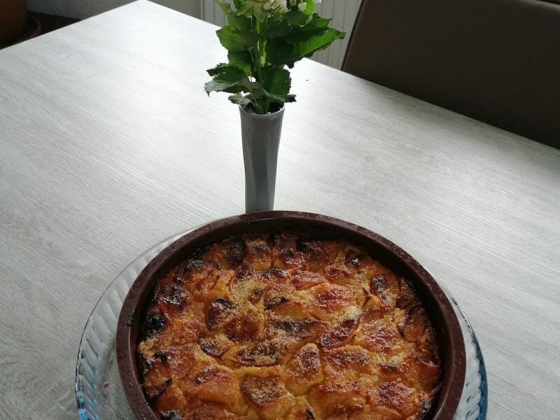 Cliquez pour zoomer ! Flognarde aux pommes (clafoutis aux pommes) Thermomix par Celia905