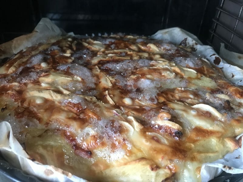 Cliquez pour zoomer ! Tarte aux pommes de terre et lardons Thermomix par Enirak