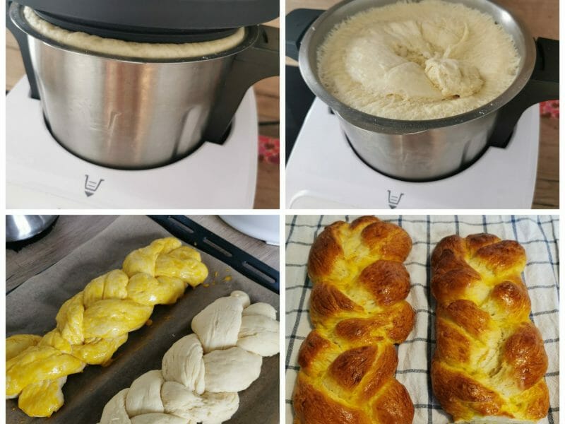 Cliquez pour zoomer ! Brioche tressée à la mie filante Thermomix par ka40