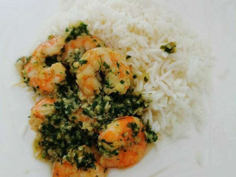 Cliquez pour zoomer ! Crevettes à l’ail Thermomix par ka40