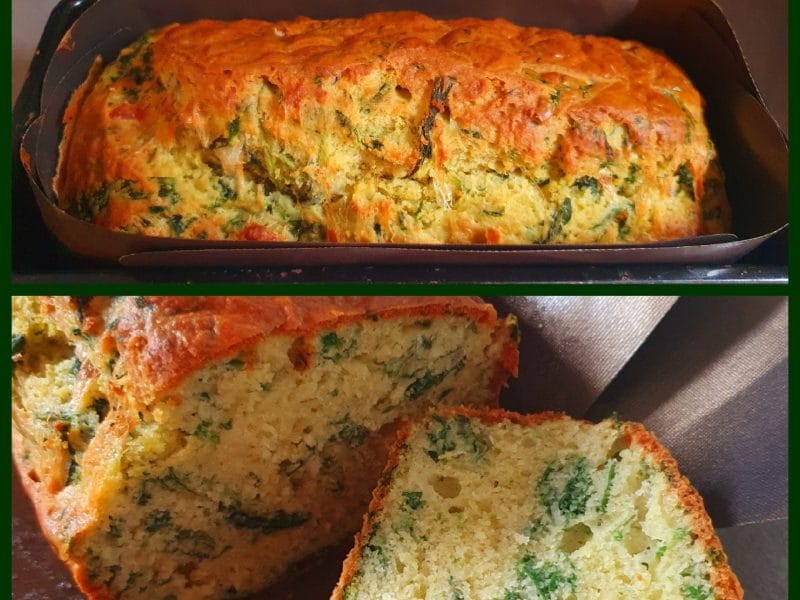 Cliquez pour zoomer ! Cake aux épinards, mozzarella et pesto Thermomix par katiam86