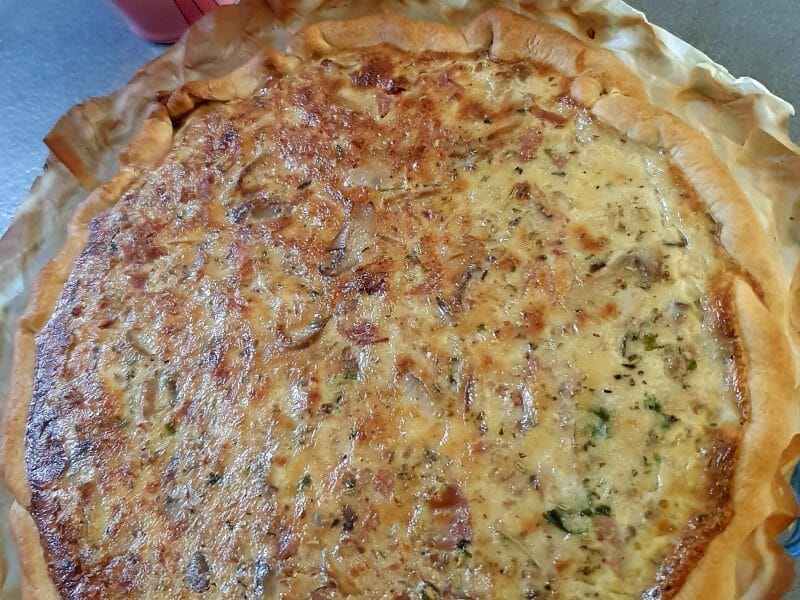 Cliquez pour zoomer ! Tarte champignons et lardons Thermomix par katiam86