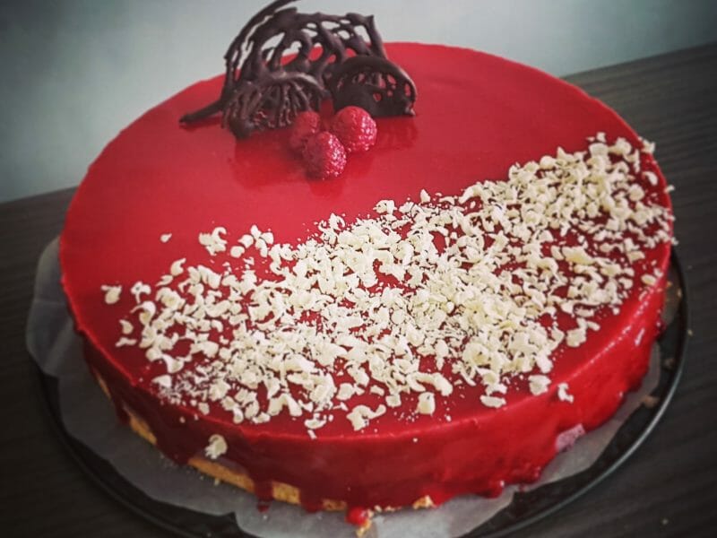 Cliquez pour zoomer ! Bavarois aux framboises Thermomix par djoustone