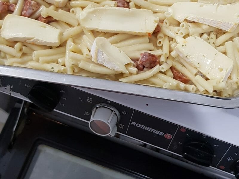 Cliquez pour zoomer ! Gratin de macaroni reblochon et chorizo Thermomix par princesskass08