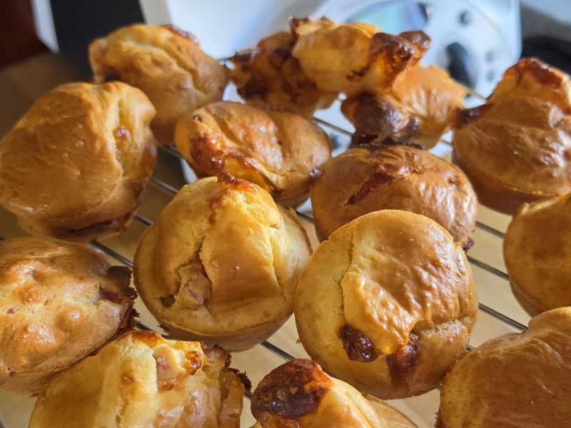 Cliquez pour zoomer ! Mini muffins au comté et aux lardons Thermomix par Paméla