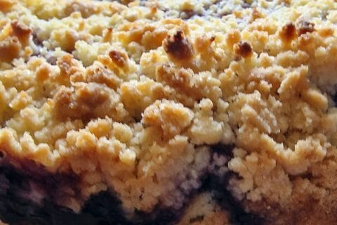 Cliquez pour zoomer ! Tarte aux myrtilles façon crumble Thermomix par Paméla