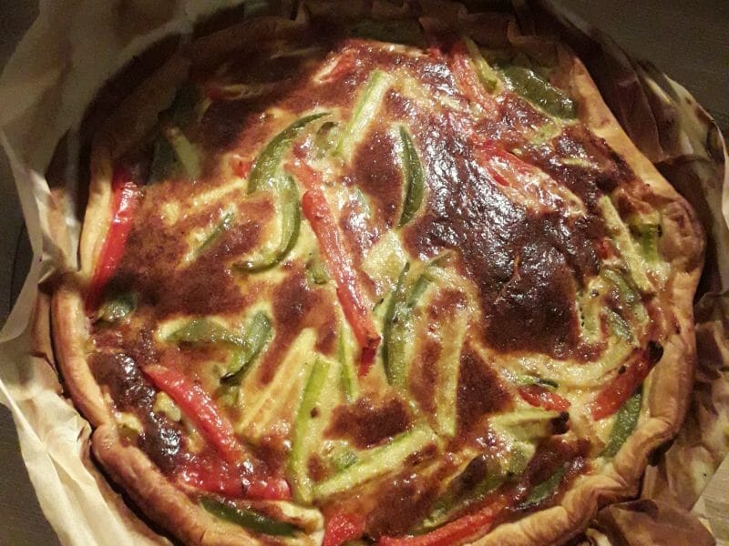 Cliquez pour zoomer ! Quiche poivrons et courgettes Thermomix par lilli_2