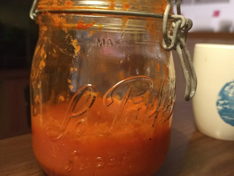 Cliquez pour zoomer ! Pâtes aux tomates et poivrons Thermomix par systo