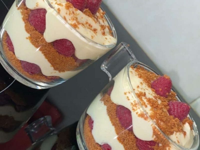 Cliquez pour zoomer ! Tiramisu aux framboises et spéculoos Thermomix par doudou13821