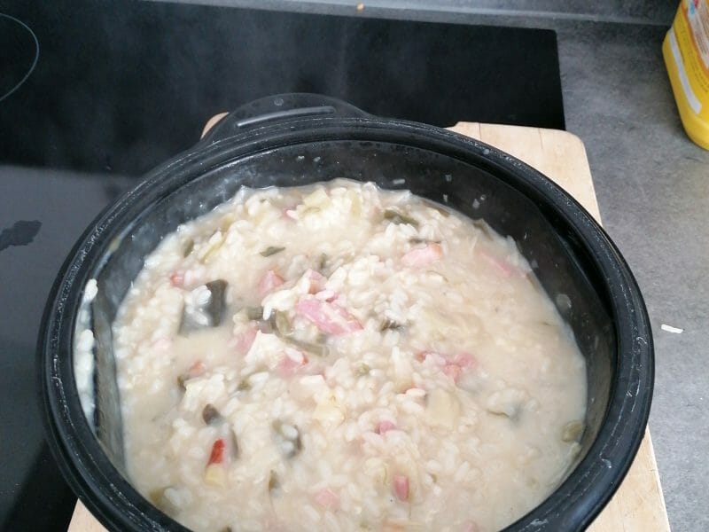 Cliquez pour zoomer ! Risotto poireaux et lardons Thermomix par laura22