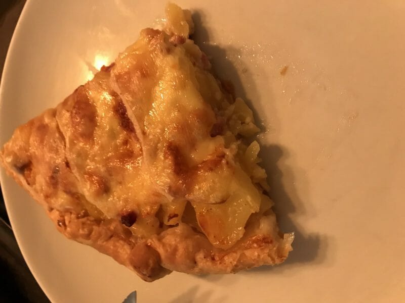 Cliquez pour zoomer ! Tarte aux pommes de terre et lardons Thermomix par Magwem