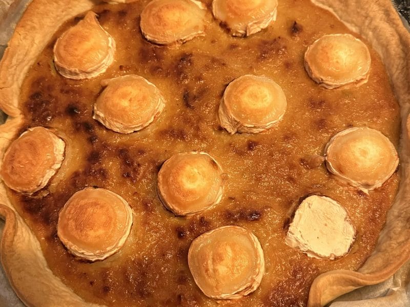 Cliquez pour zoomer ! Quiche oignons, chèvre et miel Thermomix par Magwem