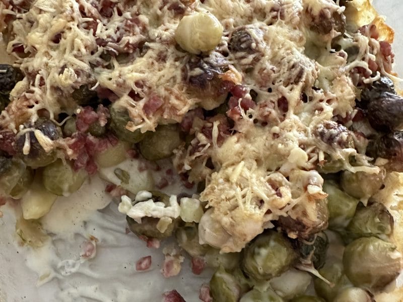 Cliquez pour zoomer ! Gratin de choux de Bruxelles au comté Thermomix par Magwem