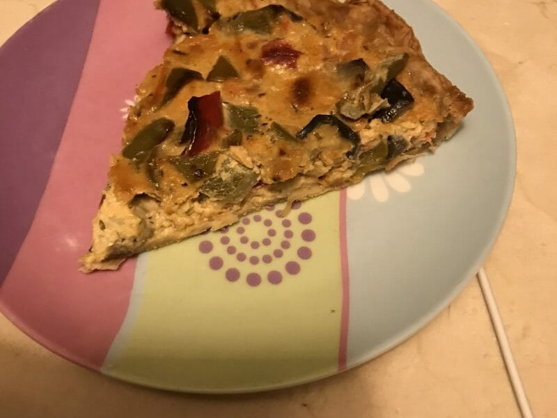 Cliquez pour zoomer ! Tarte salée aux légumes d’été Thermomix par Magwem