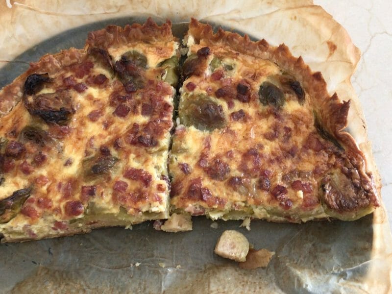 Cliquez pour zoomer ! Quiche aux choux de Bruxelles et lardons Thermomix par Magwem