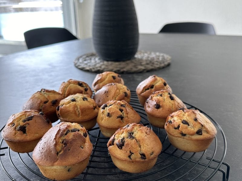 Cliquez pour zoomer ! Muffins choco-amande Thermomix par Magwem