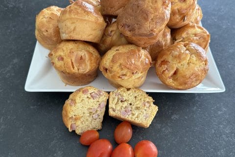 Cliquez pour zoomer ! Mini muffins au jambon et olives vertes Thermomix par Magwem