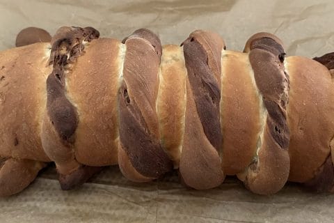 Cliquez pour zoomer ! Brioche marbrée Thermomix par Magwem