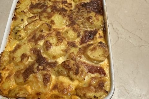 Cliquez pour zoomer ! Gratin de pommes de terre au chorizo Thermomix par Magwem