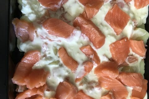 Cliquez pour zoomer ! Gratin aux deux saumons Thermomix par Magwem