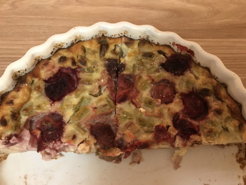 Cliquez pour zoomer ! Clafoutis à la rhubarbe Thermomix par Magwem