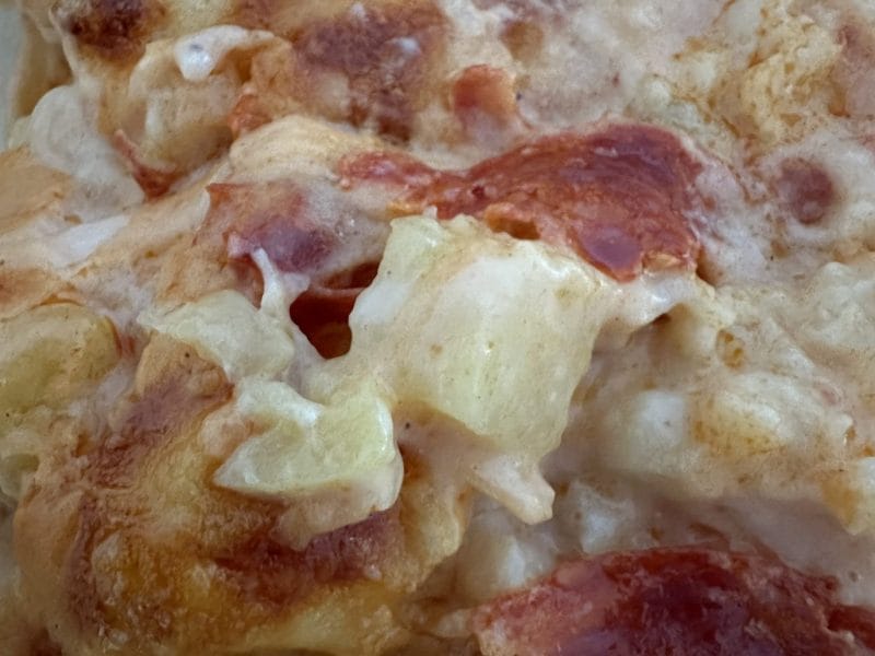 Cliquez pour zoomer ! Gratin de chou-fleur au chorizo Thermomix par Magwem