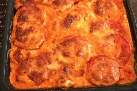 Cliquez pour zoomer ! Gratin de tortellini tomate mozzarella Thermomix par Magwem