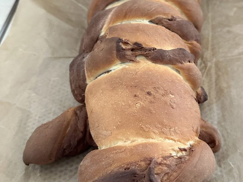 Cliquez pour zoomer ! Brioche marbrée Thermomix par Magwem