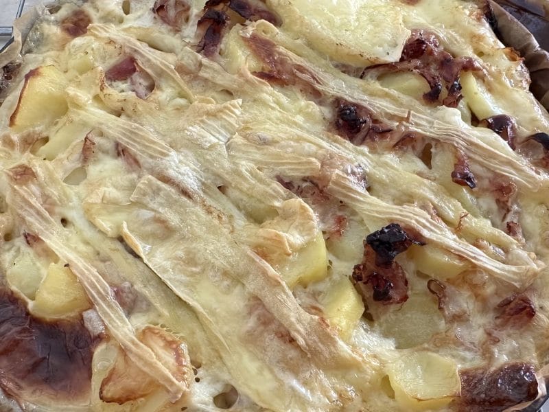 Cliquez pour zoomer ! Tarte aux pommes de terre et lardons Thermomix par Magwem