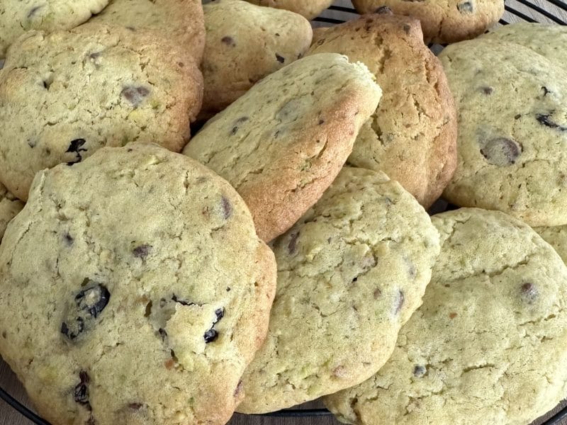 Cliquez pour zoomer ! Cookies pistache, chocolat blanc et cranberries Thermomix par Magwem