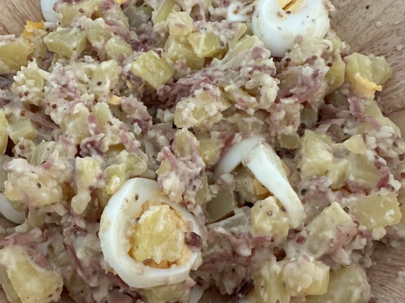 Cliquez pour zoomer ! Salade de pommes de terre au bacon Thermomix par Magwem