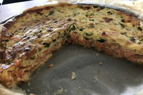 Cliquez pour zoomer ! Quiche saumon et courgettes Thermomix par Magwem