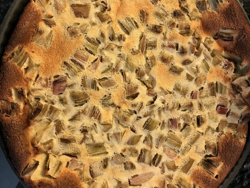 Cliquez pour zoomer ! Clafoutis à la rhubarbe Thermomix par Magwem