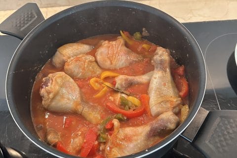 Cliquez pour zoomer ! Poulet au chilindrón Thermomix par Magwem