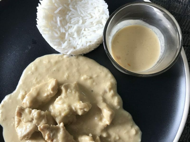 Cliquez pour zoomer ! Effiloché de poulet aux cacahuètes Thermomix par Magwem