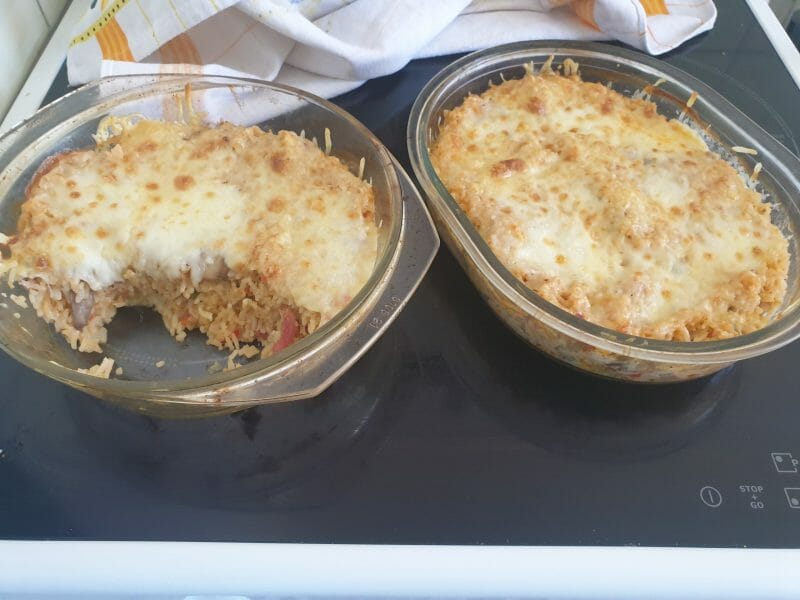 Cliquez pour zoomer ! Gratin de riz façon pizza Thermomix par alicepp