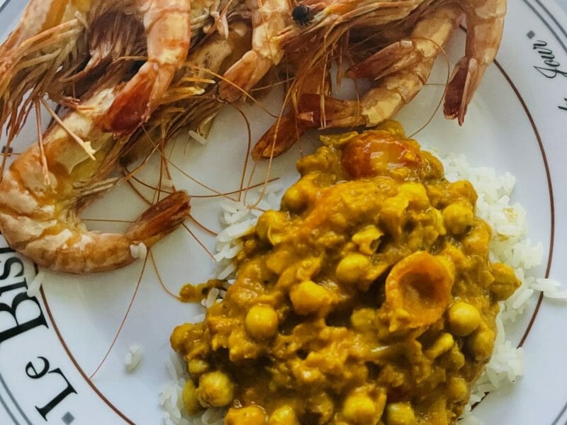 Cliquez pour zoomer ! Curry de pois chiches au lait de coco Thermomix par anthony_72
