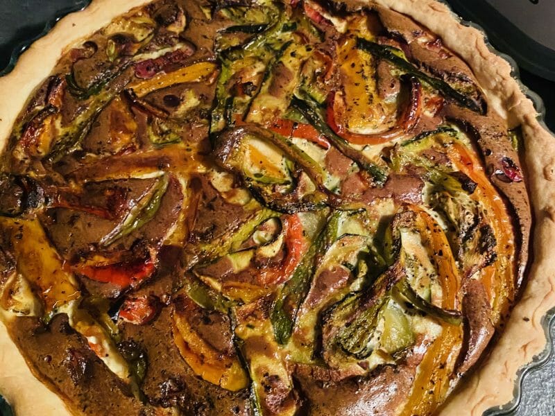 Cliquez pour zoomer ! Quiche poivrons et courgettes Thermomix par anthony_72