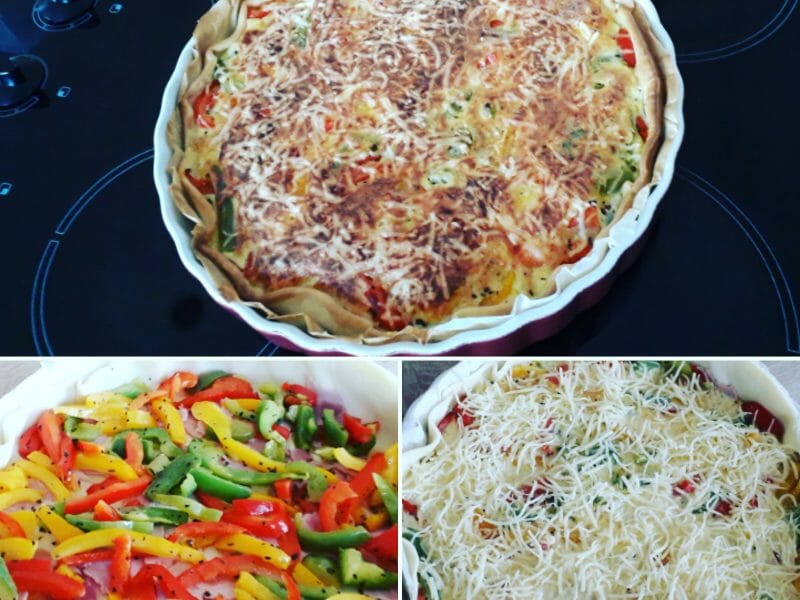 Cliquez pour zoomer ! Quiche poivrons et courgettes Thermomix par sabiphilou1201