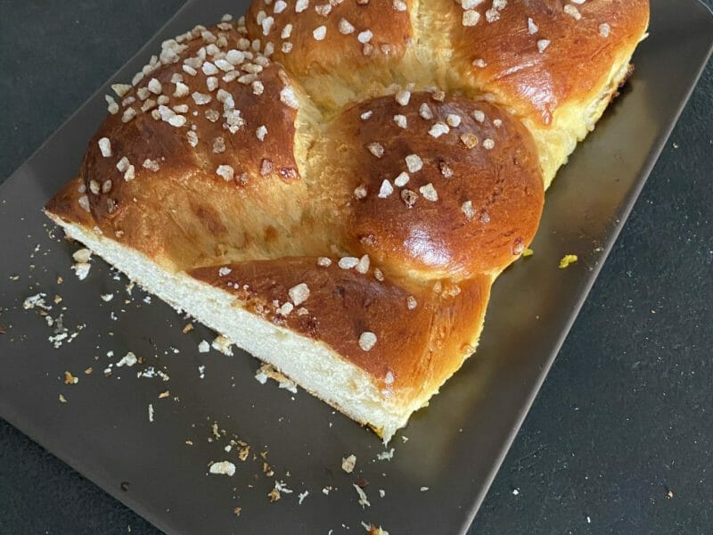 Cliquez pour zoomer ! Brioche tressée à la mie filante Thermomix par lizpaiva