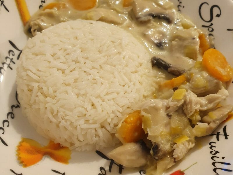 Cliquez pour zoomer ! Blanquette de dinde au bleu d’auvergne Thermomix par alex