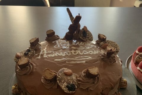 Cliquez pour zoomer ! Layer cake Kinder Bueno Thermomix par sophie_354